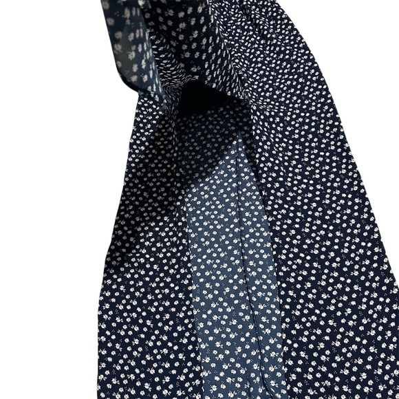 Candie’s Women XS Lace Bodice Navy Floral Maxi Dress Spaghetti Strap - Picture 7 of 12